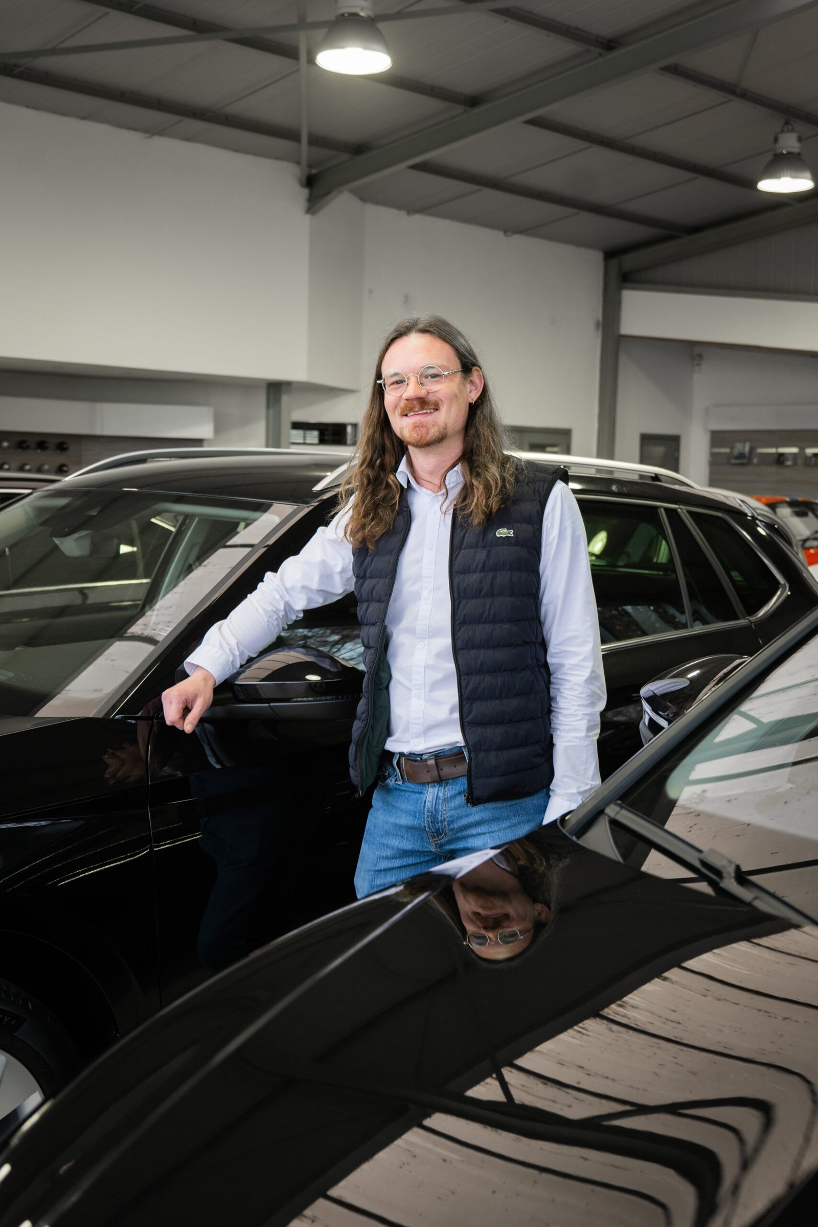 Bastien au garage Frambach Automobiles à Geer